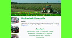 Desktop Screenshot of mezogazdasagigepgyartas.hu